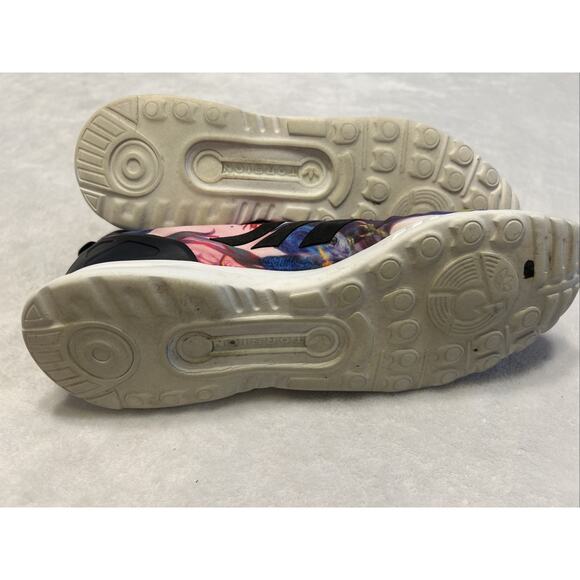 ADIDAS Running Shoes Women 10 ZX Flux Smooth Floral Multicolor Trainers Sneaker - Picture 7 of 9